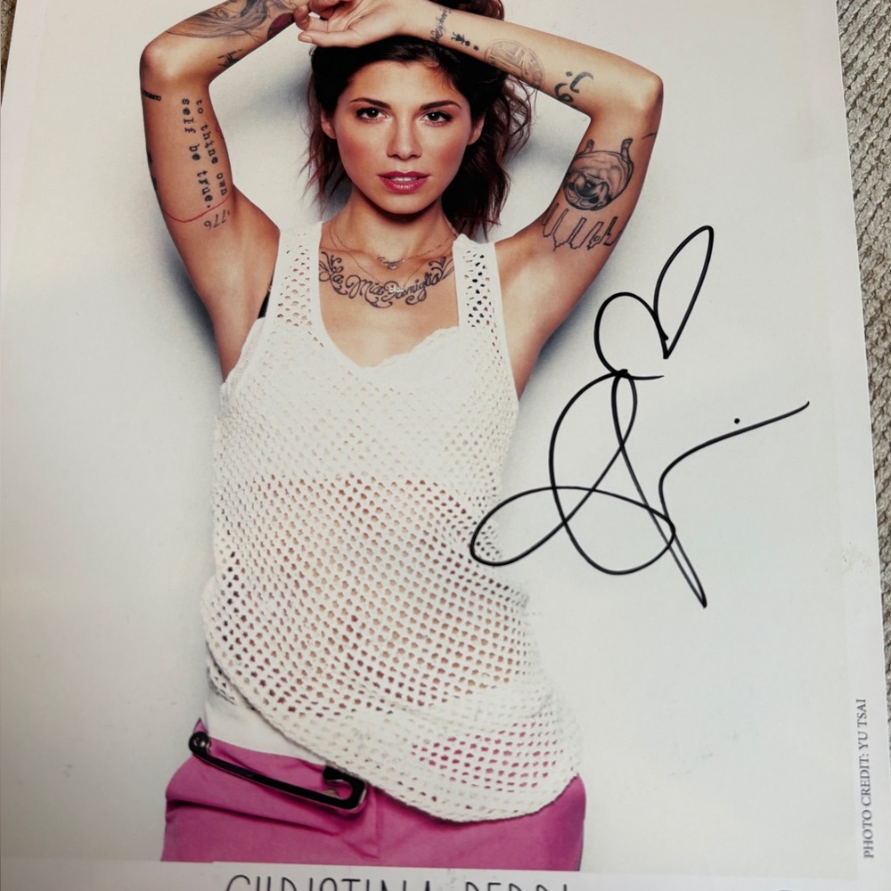 Christina Perri Autogrpahed Photo